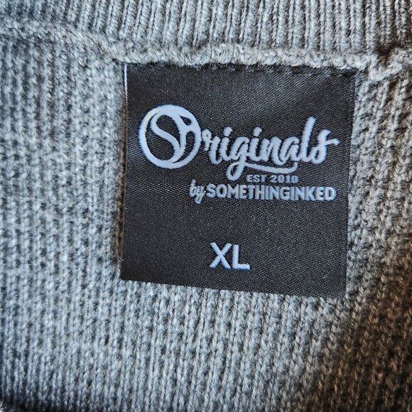 NWoT Phoenix Sun Originals by Somethinginked Crew Neck Sweater Grey - Picture 7 of 8